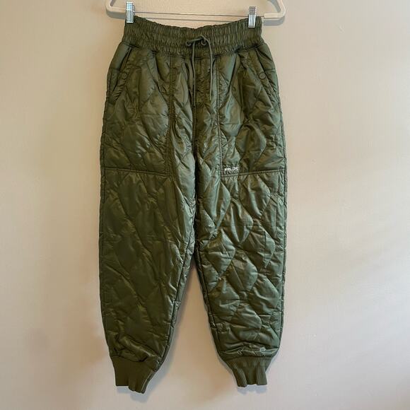 NWT $298 RLX Women's Size XS Olive Green Wind Blocking Pants Quilted Puffer - Picture 1 of 8
